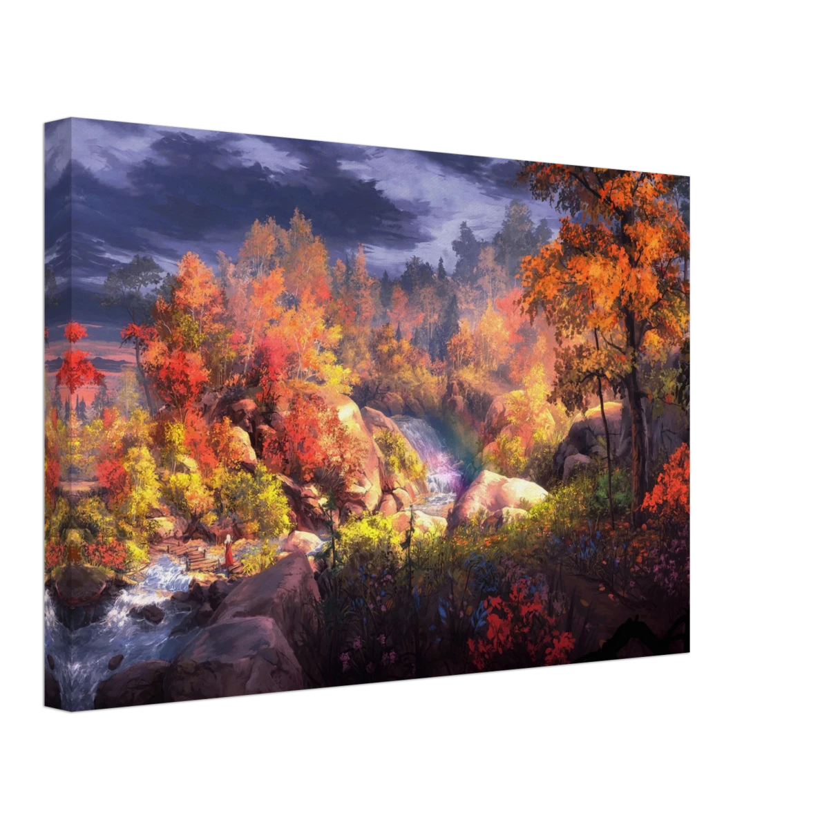 Autumn's Whisper | Tranquil Nature Escape | Nature Wall art Print - 30x45 cm / 12x18″ - Canvas -