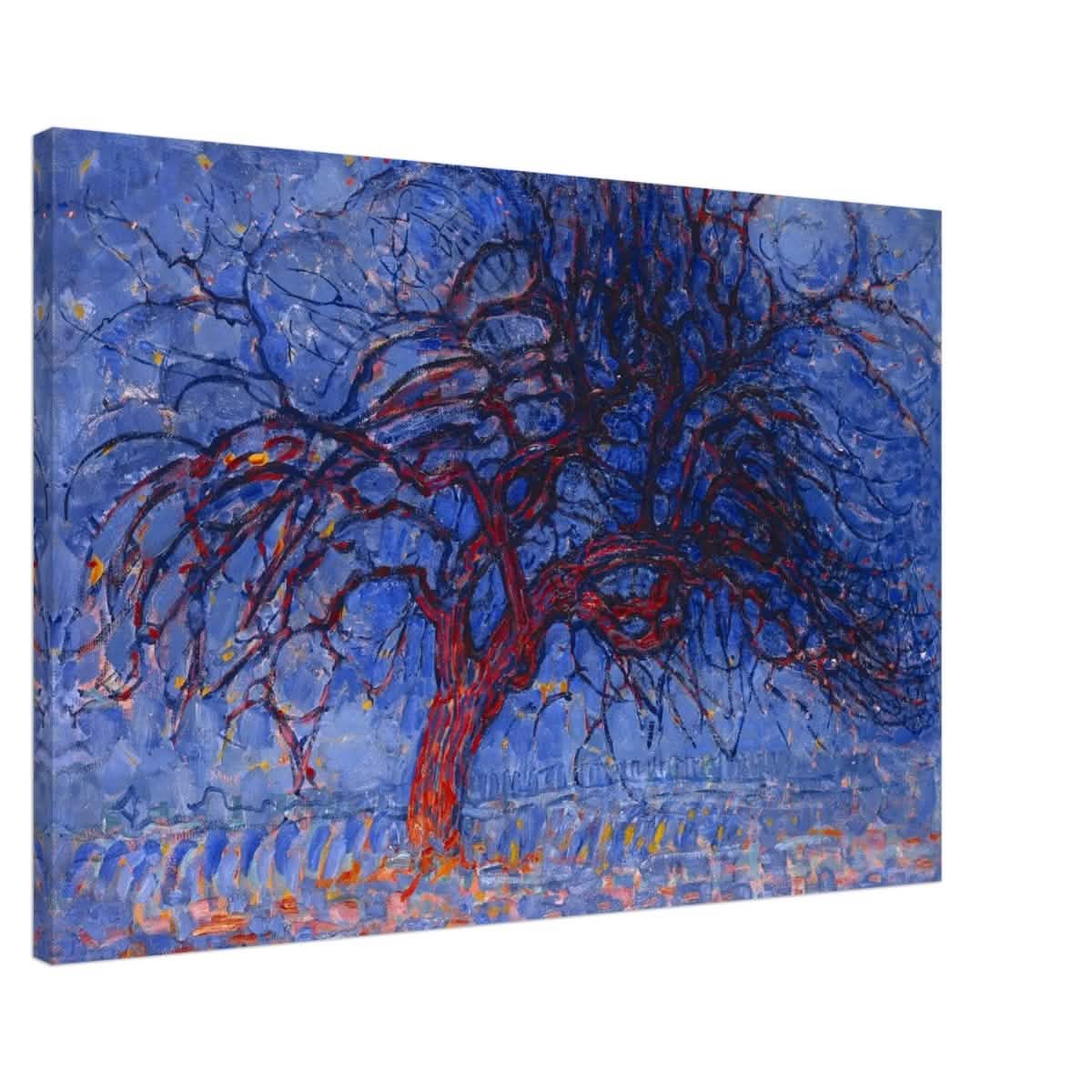 Avond (Evening): The Red Tree 1908 by Piet Mondrian | Vintage wall art print - Canvas - 60x90 cm / 24x36″ -