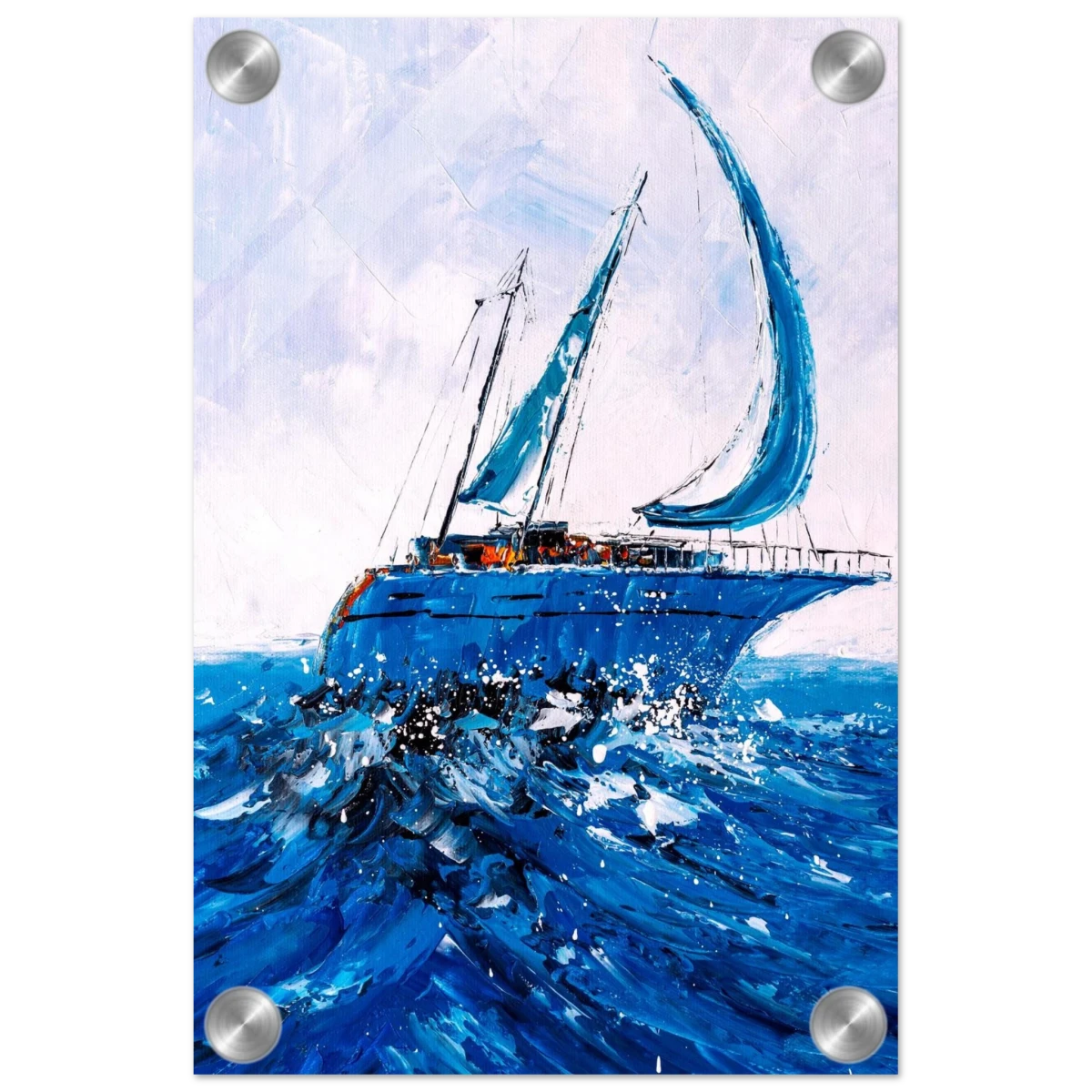 "Azure Ascent" – Sailing the Rhythm of the Sea | Wall art Print - Acrylic Print - 20x30 cm / 8x12″ -