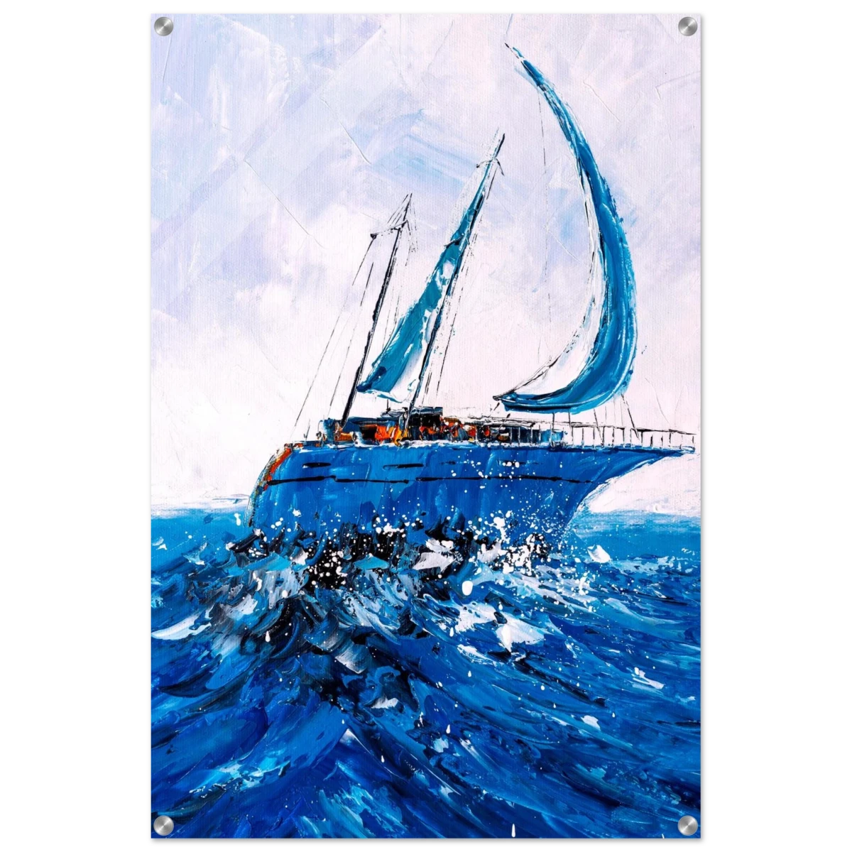 "Azure Ascent" – Sailing the Rhythm of the Sea | Wall art Print - Acrylic Print - 60x90 cm / 24x36″ -