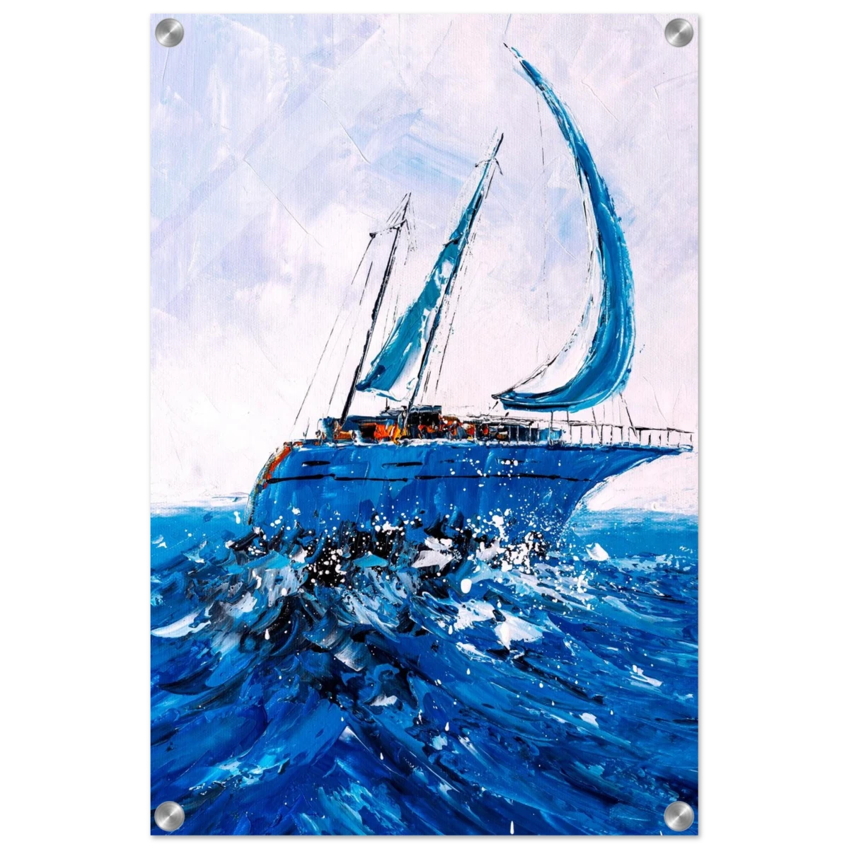 "Azure Ascent" – Sailing the Rhythm of the Sea | Wall art Print - Acrylic Print - 40x60 cm / 16x24″ -