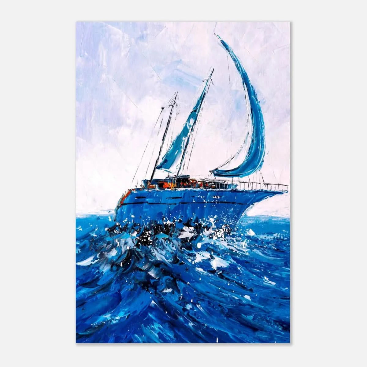 "Azure Ascent" – Sailing the Rhythm of the Sea | Wall art Print - Aluminum Print - 40x60 cm / 16x24″ -