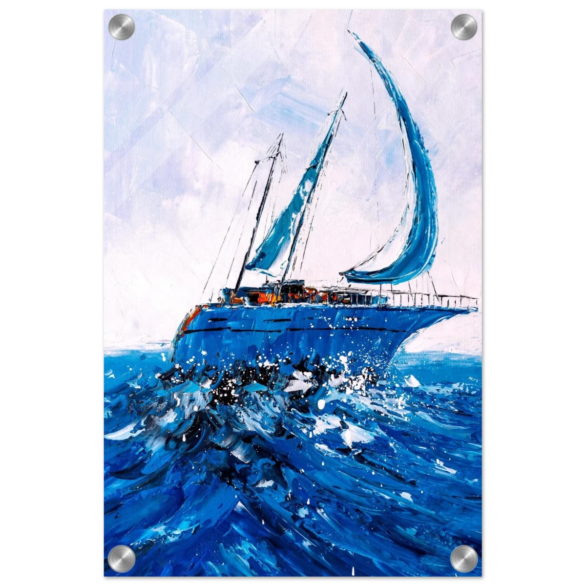 "Azure Ascent" – Sailing the Rhythm of the Sea | Wall art Print - Acrylic Print - 30x45 cm / 12x18″ -