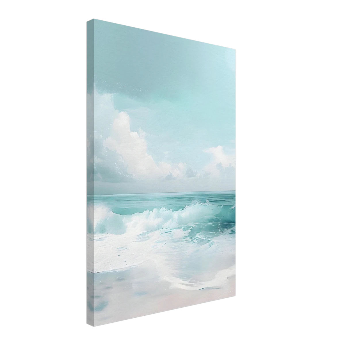 Azure Calm – Tranquil Ocean Horizon | Wall art print - Canvas - 40x60 cm / 16x24″ -