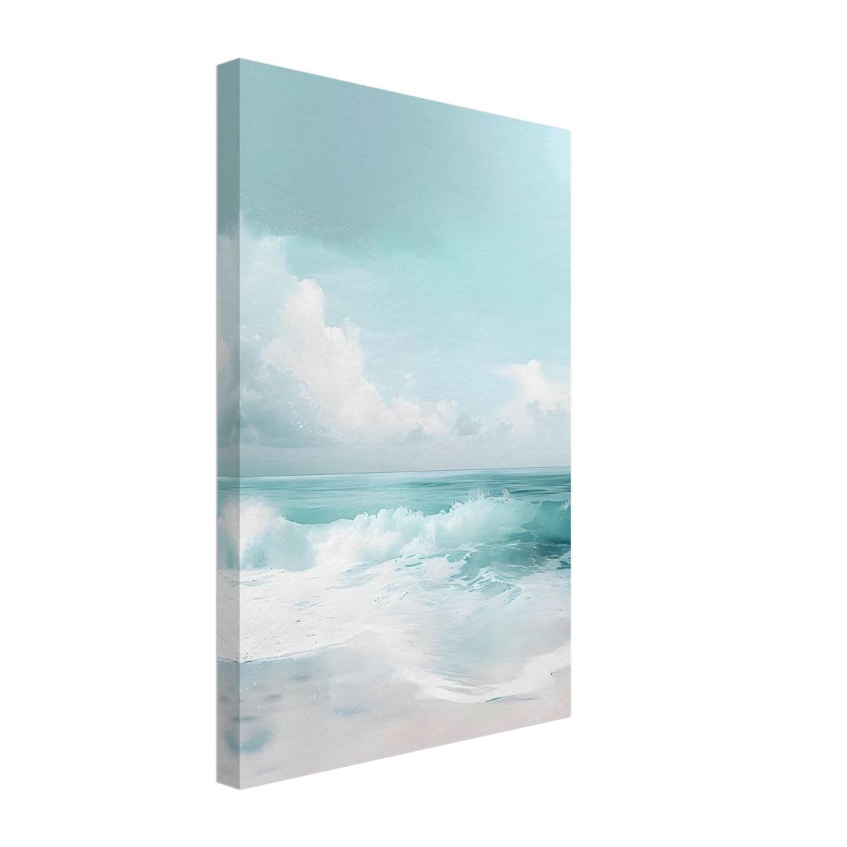 Azure Calm – Tranquil Ocean Horizon | Wall art print - Canvas - 30x45 cm / 12x18″ -