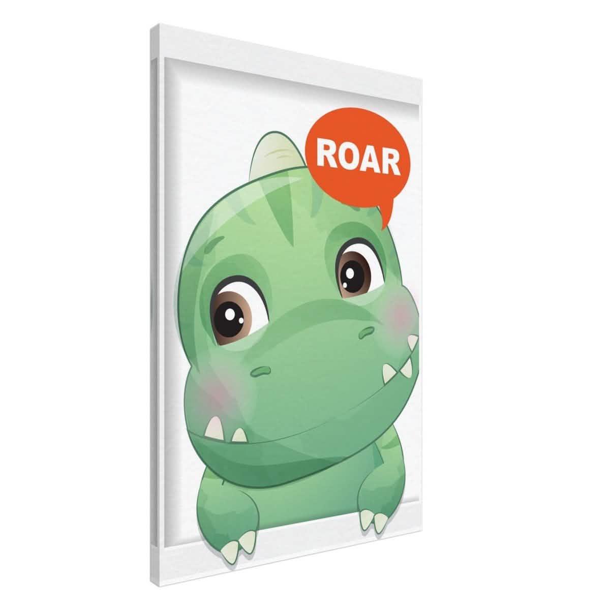 Baby Dinosaur Kids Room Canvas Wall Art – Immersive Nursery Decor with Enhanced Texture - 60x90 cm / 24x36″ - Design Option 2 -