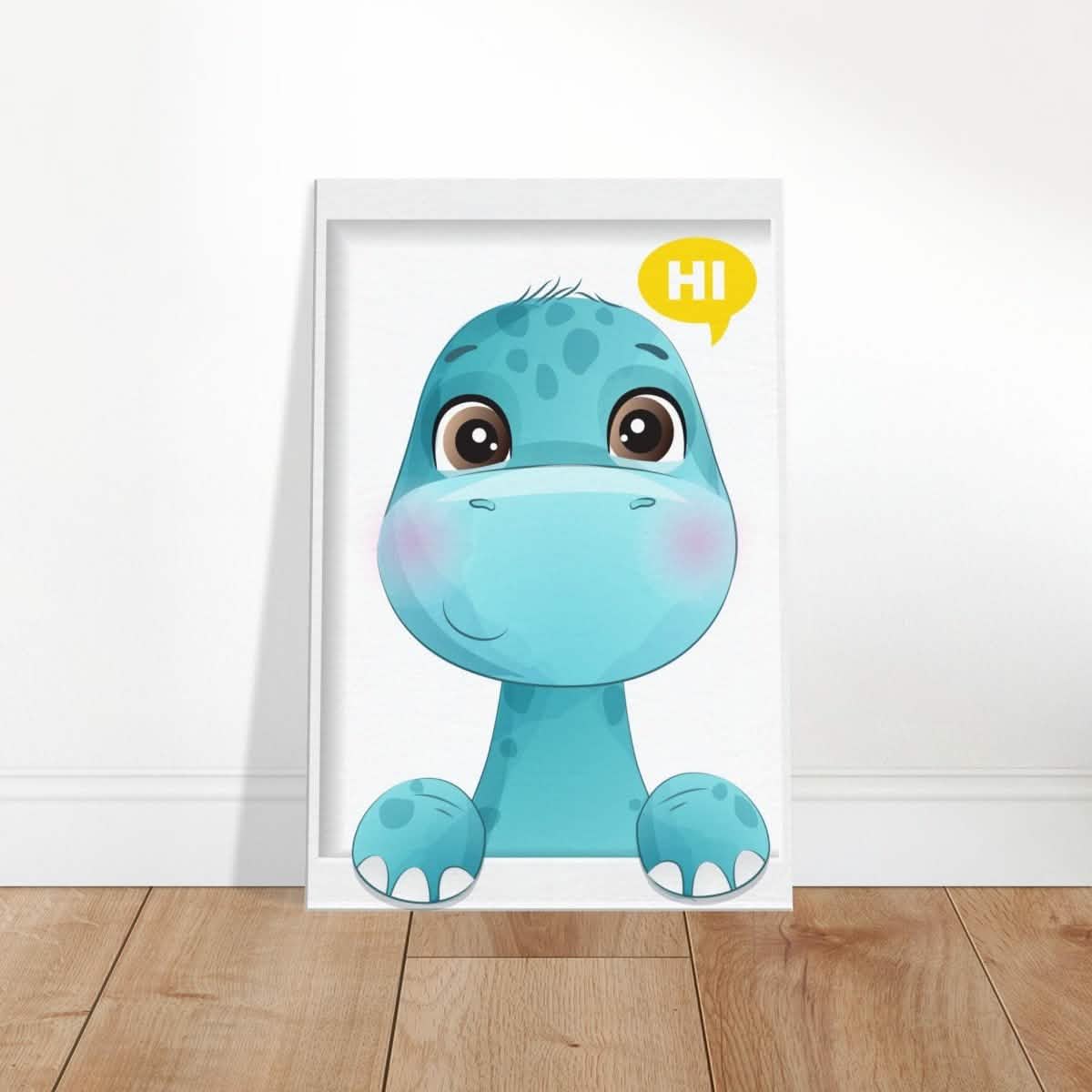 Baby Dinosaur Kids Room Canvas Wall Art – Immersive Nursery Decor with Enhanced Texture - 50x75 cm / 20x30″ - Design Option 2 -