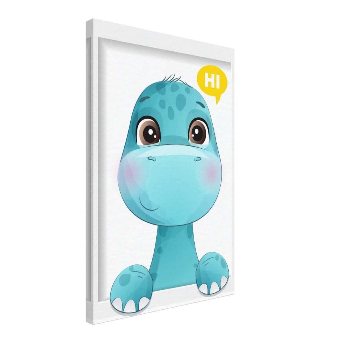 Baby Dinosaur Kids Room Canvas Wall Art – Immersive Nursery Decor with Enhanced Texture - 40x60 cm / 16x24″ - Design Option 1 -