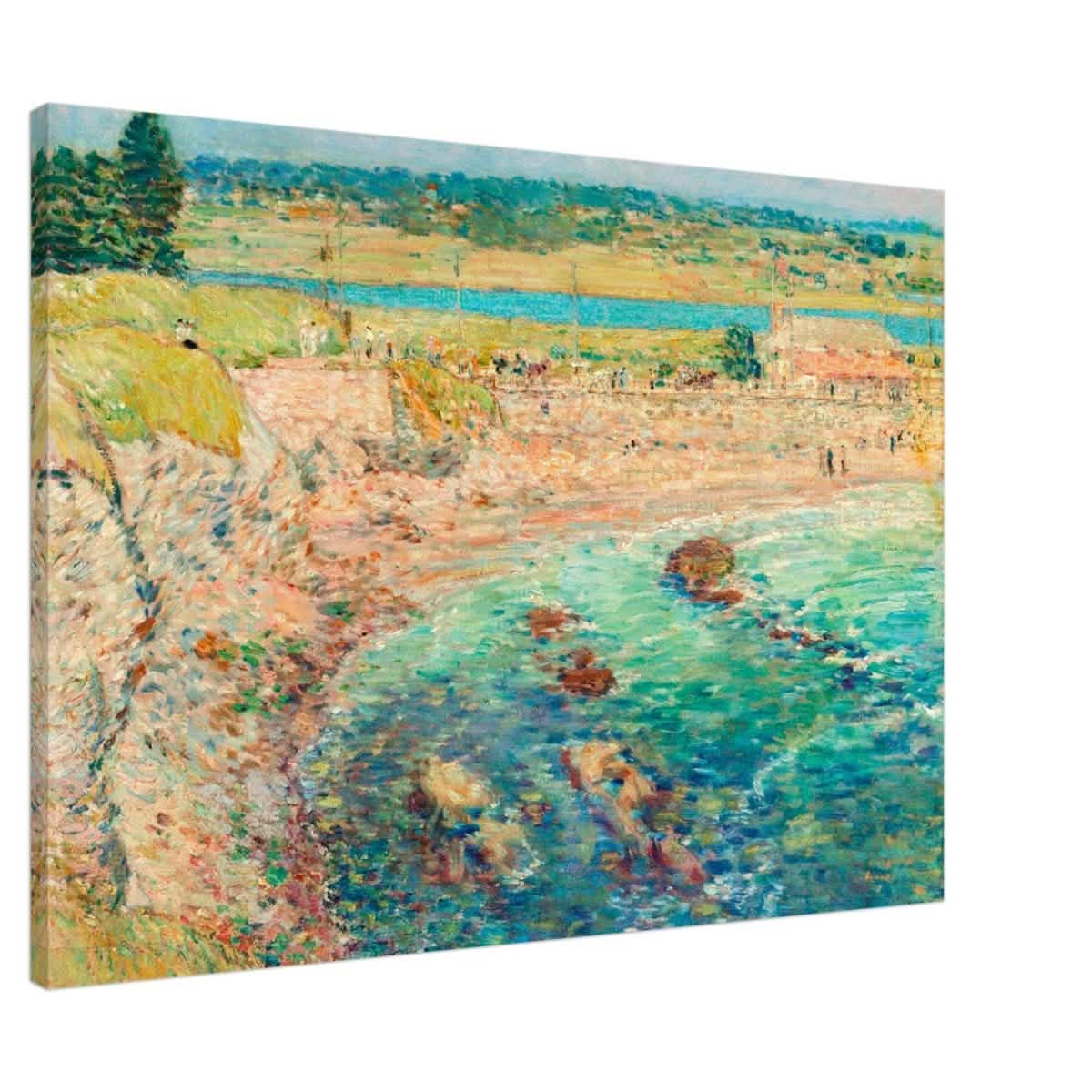 Bailey's Beach, Newport by Frederick Childe Hassam - Canvas - 70x100 cm / 28x40″ - Slim