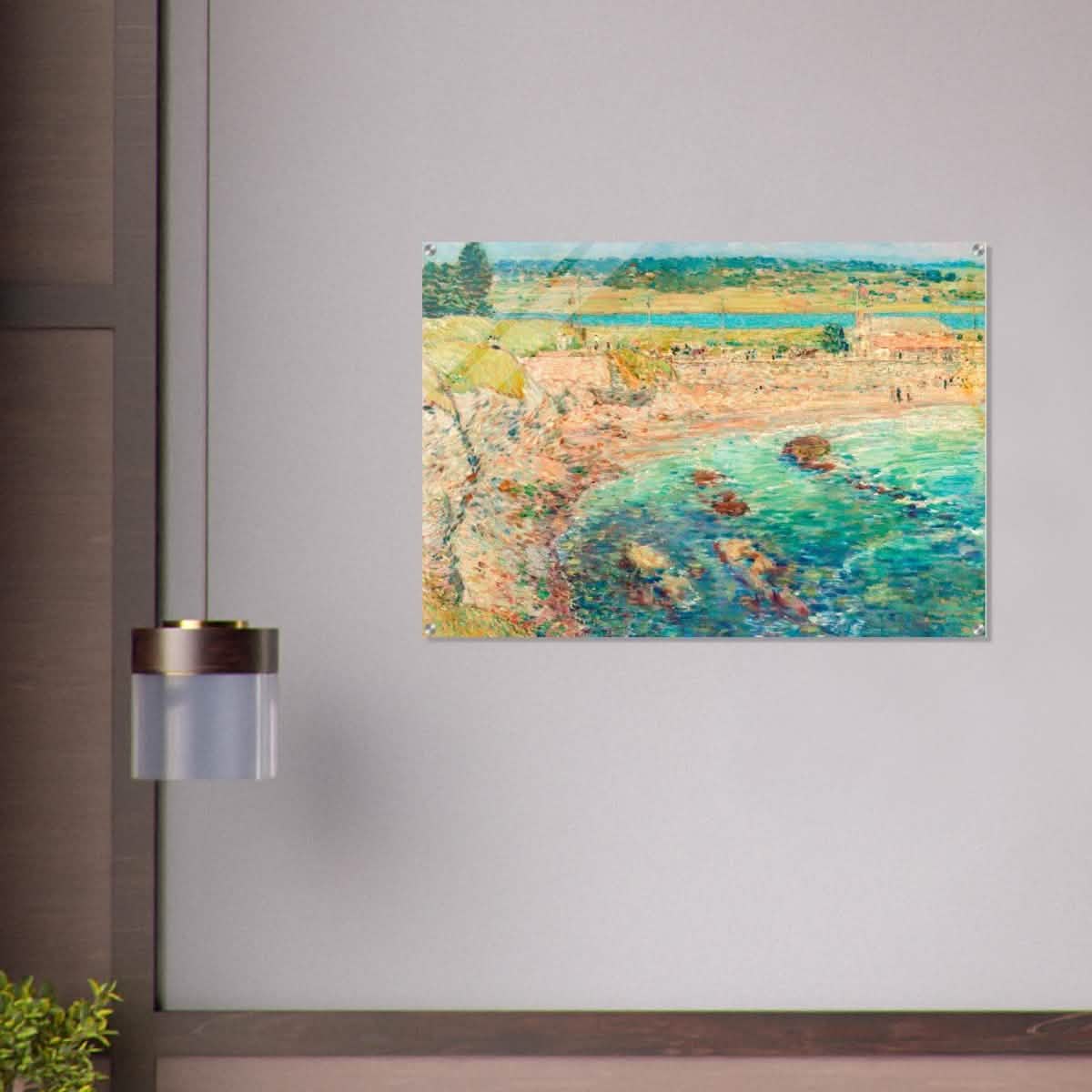 Bailey's Beach, Newport by Frederick Childe Hassam - Acrylic Print - 70x100 cm / 28x40″ -