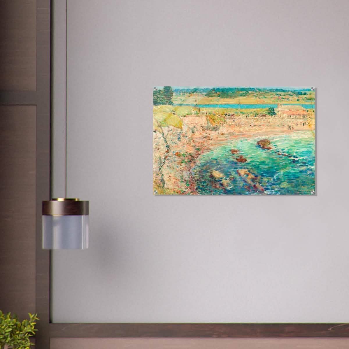 Bailey's Beach, Newport by Frederick Childe Hassam - Acrylic Print - 60x90 cm / 24x36″ -