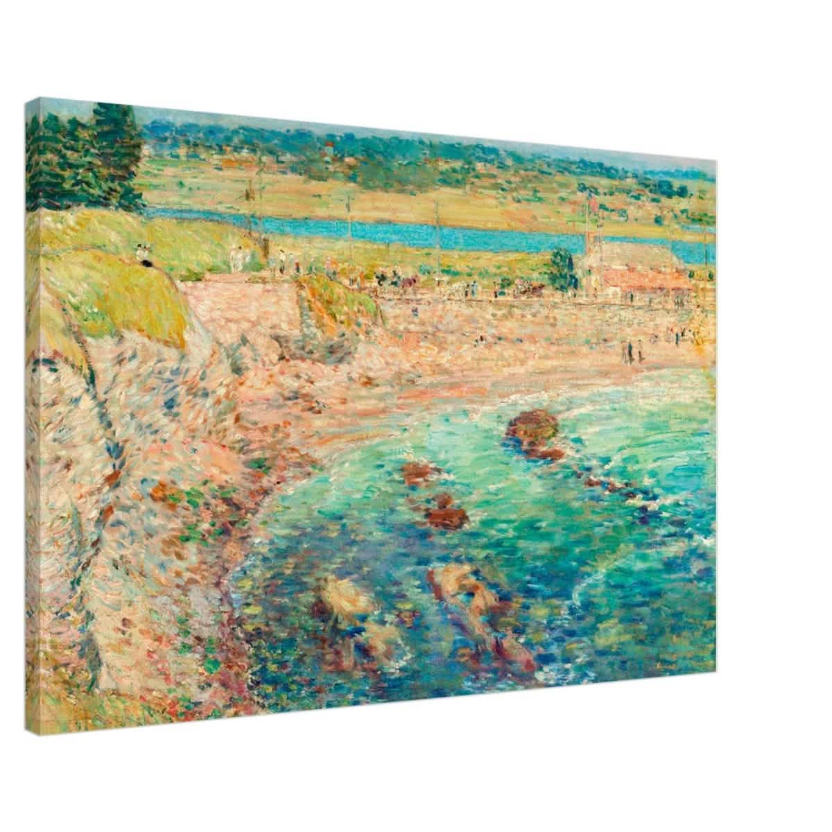Bailey's Beach, Newport by Frederick Childe Hassam - Canvas - 60x90 cm / 24x36″ - Slim