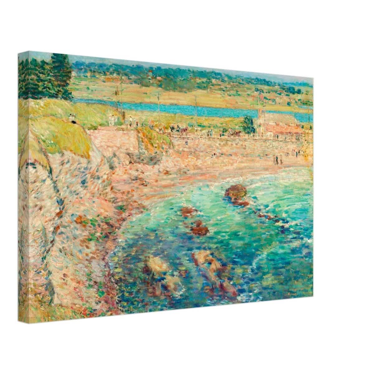 Bailey's Beach, Newport by Frederick Childe Hassam - Canvas - 40x60 cm / 16x24″ - Thick