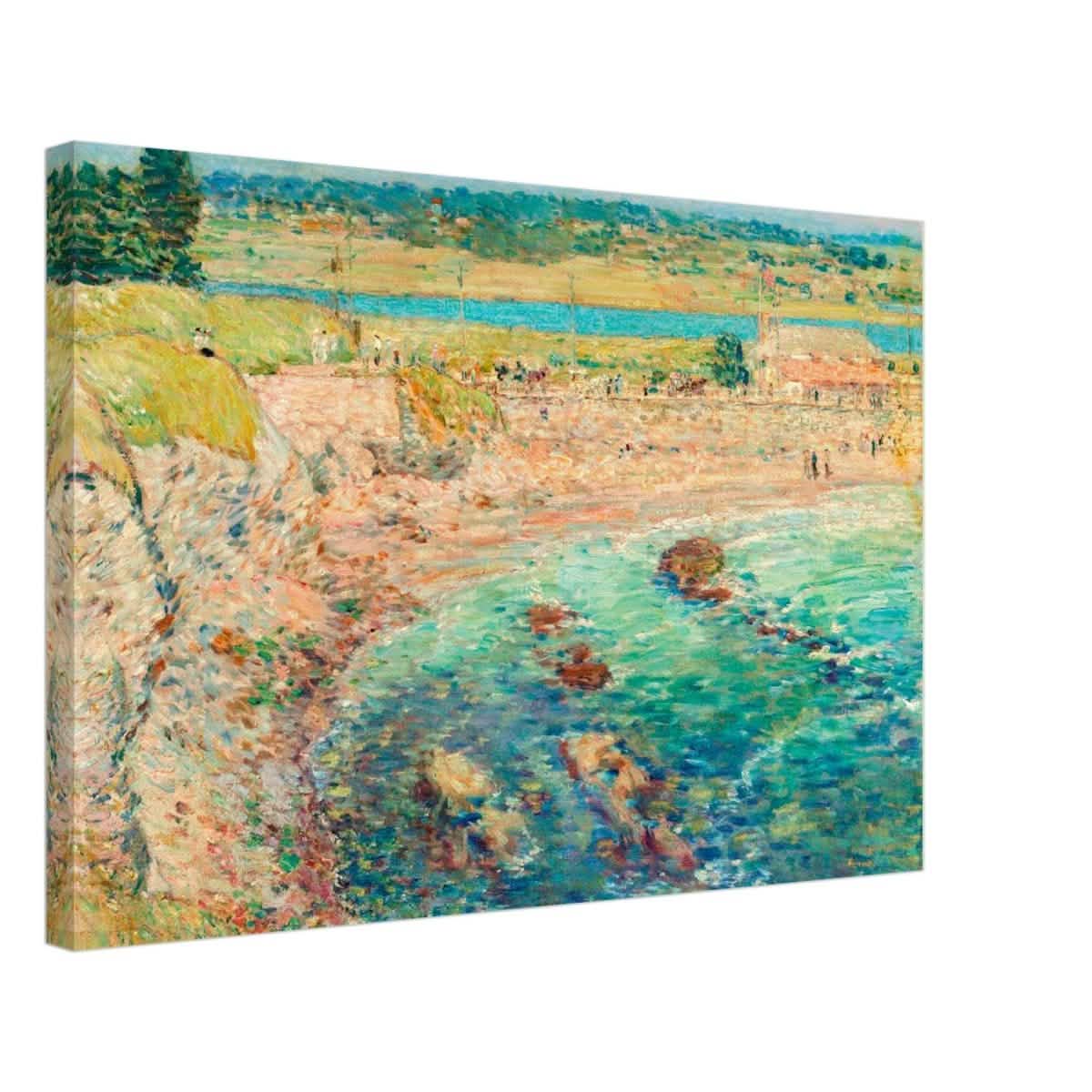 Bailey's Beach, Newport by Frederick Childe Hassam - Canvas - 40x60 cm / 16x24″ - Slim