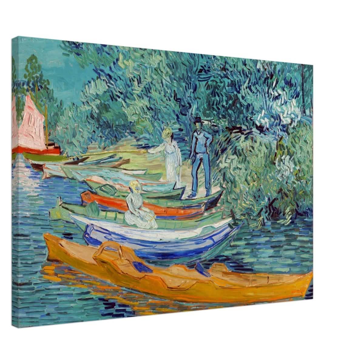 Bank of the Oise at Auvers by Vincent van Gogh 1890 - Canvas - 70x100 cm / 28x40″ - Thick