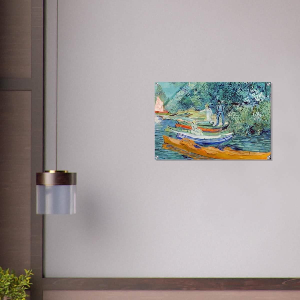 Bank of the Oise at Auvers by Vincent van Gogh 1890 - Acrylic Print - 50x75 cm / 20x30″ -