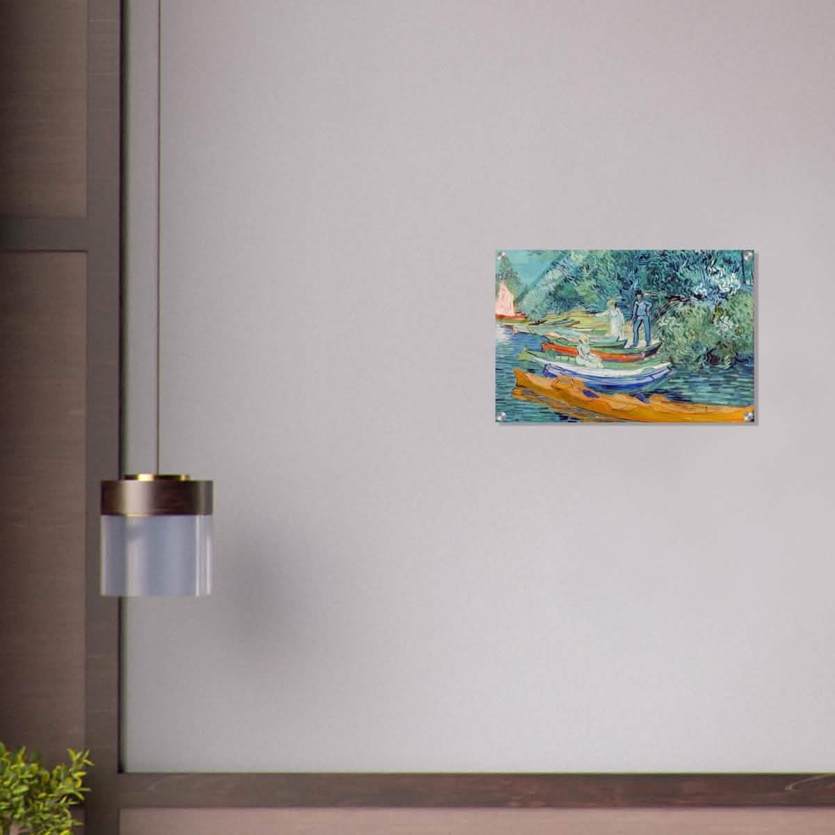 Bank of the Oise at Auvers by Vincent van Gogh 1890 - Acrylic Print - 40x60 cm / 16x24″ -