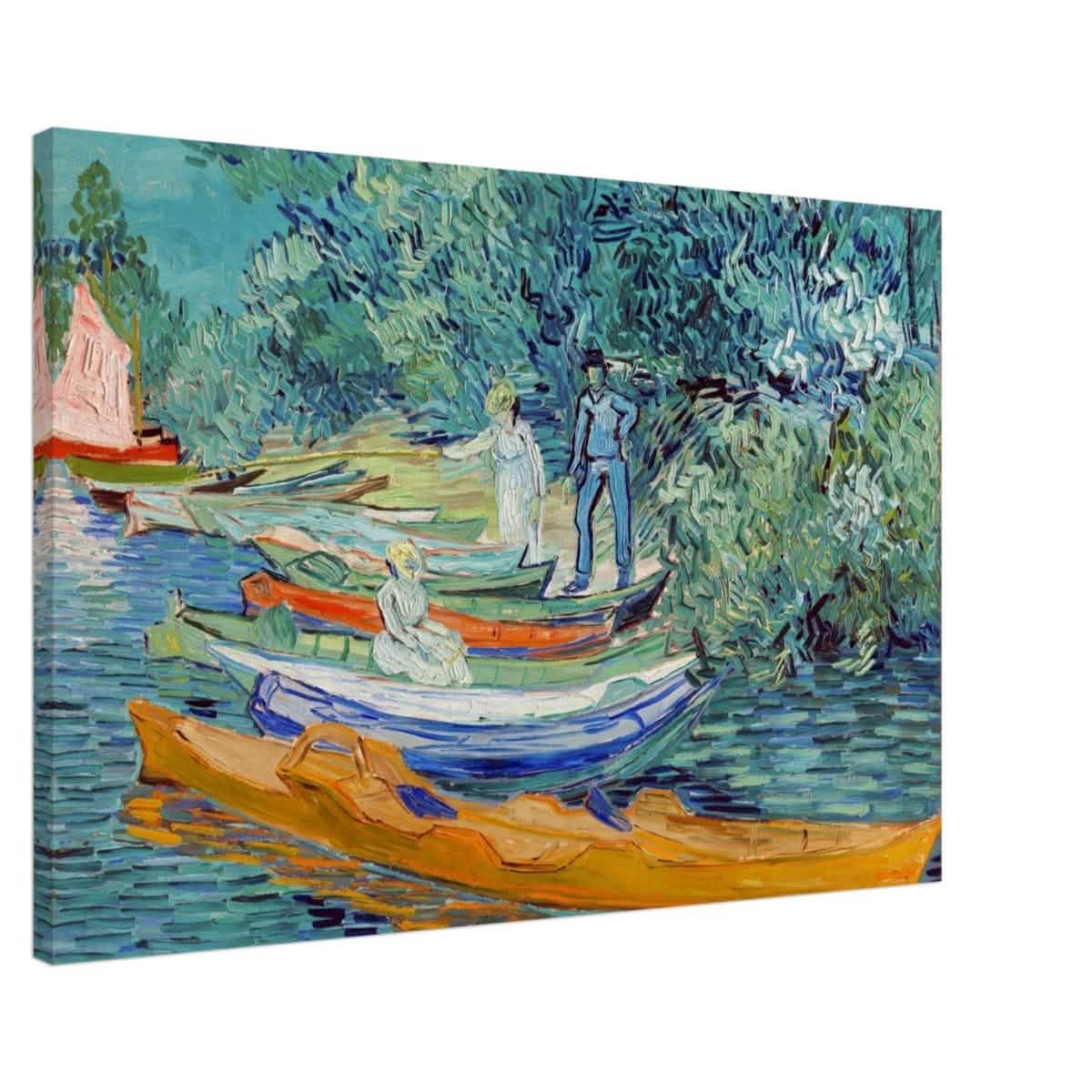 Bank of the Oise at Auvers by Vincent van Gogh 1890 - Canvas - 60x90 cm / 24x36″ - Slim