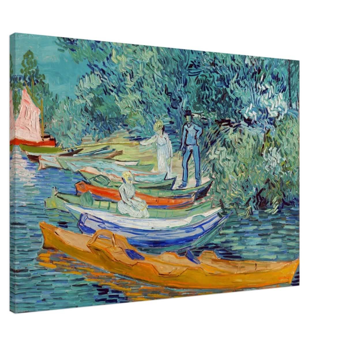 Bank of the Oise at Auvers by Vincent van Gogh 1890 - Canvas - 70x100 cm / 28x40″ - Slim