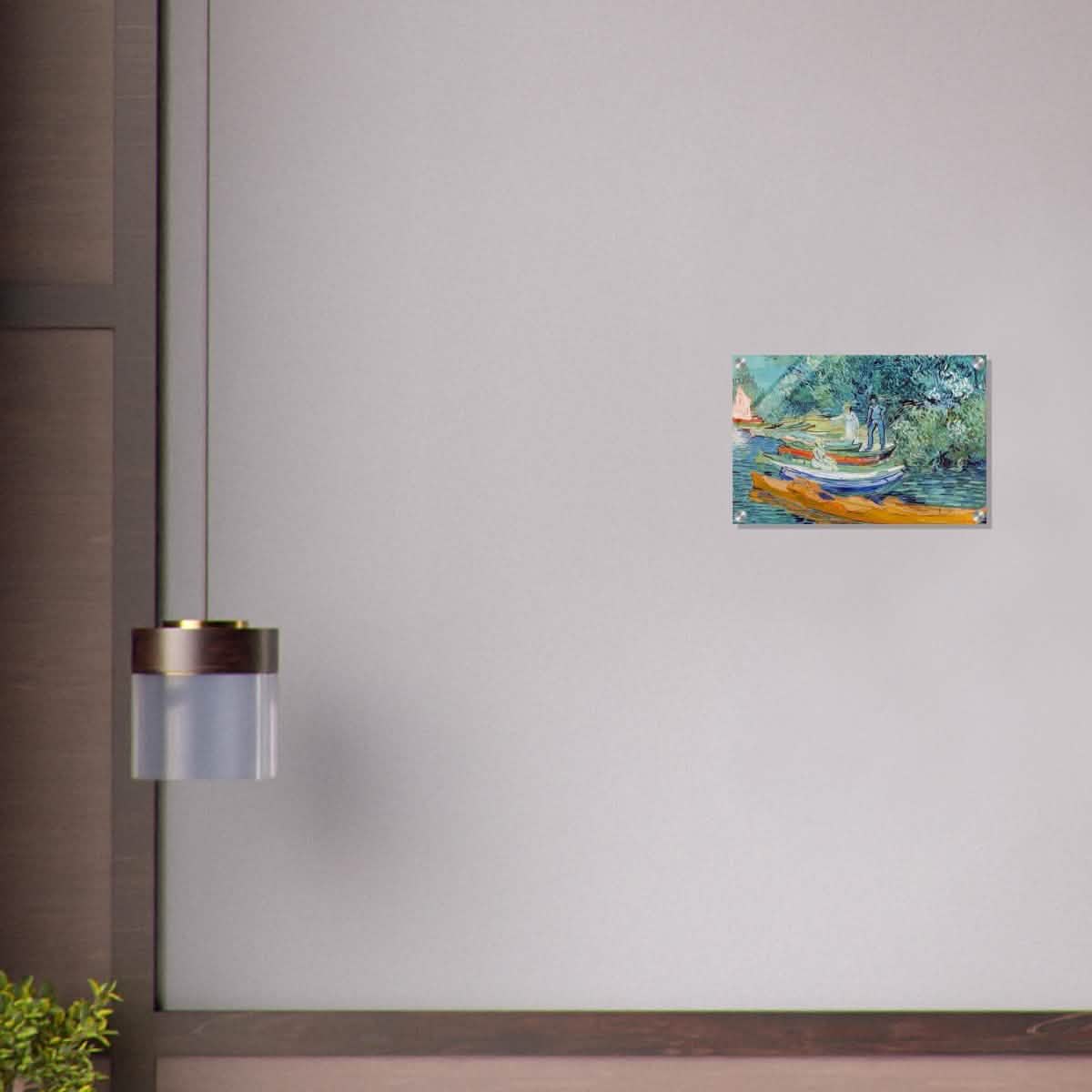 Bank of the Oise at Auvers by Vincent van Gogh 1890 - Acrylic Print - 30x45 cm / 12x18″ -