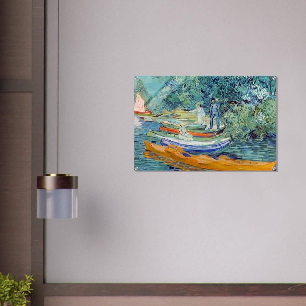 Bank of the Oise at Auvers by Vincent van Gogh 1890 - Acrylic Print - 60x90 cm / 24x36″ -