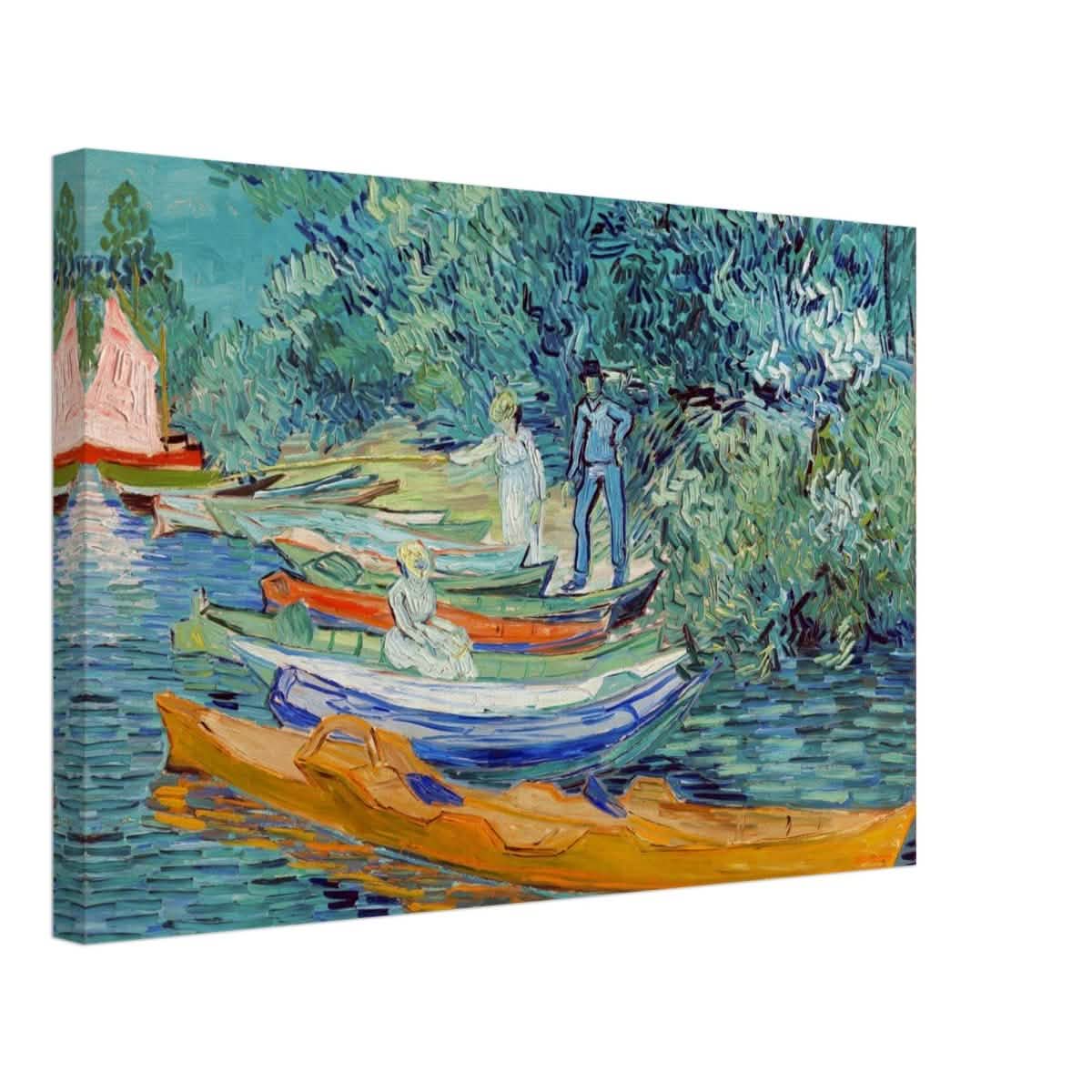 Bank of the Oise at Auvers by Vincent van Gogh 1890 - Canvas - 40x60 cm / 16x24″ - Thick