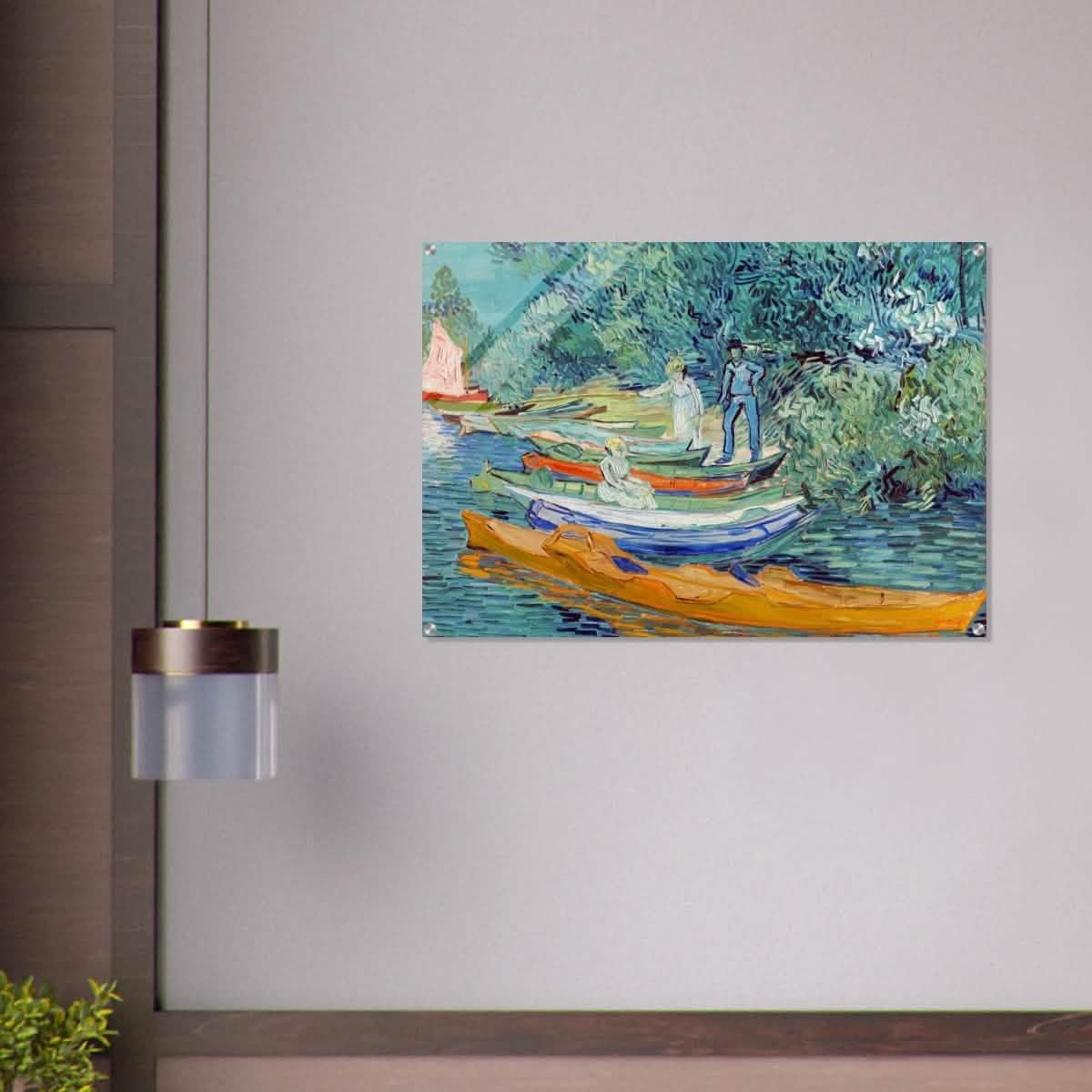 Bank of the Oise at Auvers by Vincent van Gogh 1890 - Acrylic Print - 70x100 cm / 28x40″ -