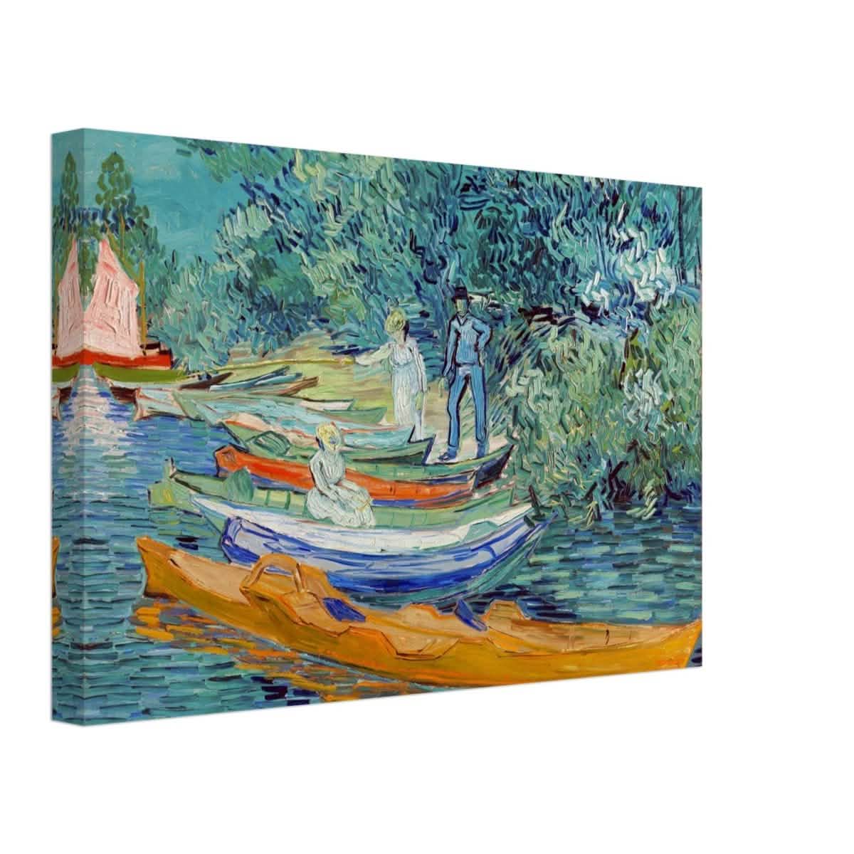 Bank of the Oise at Auvers by Vincent van Gogh 1890 - Canvas - 30x45 cm / 12x18″ - Thick