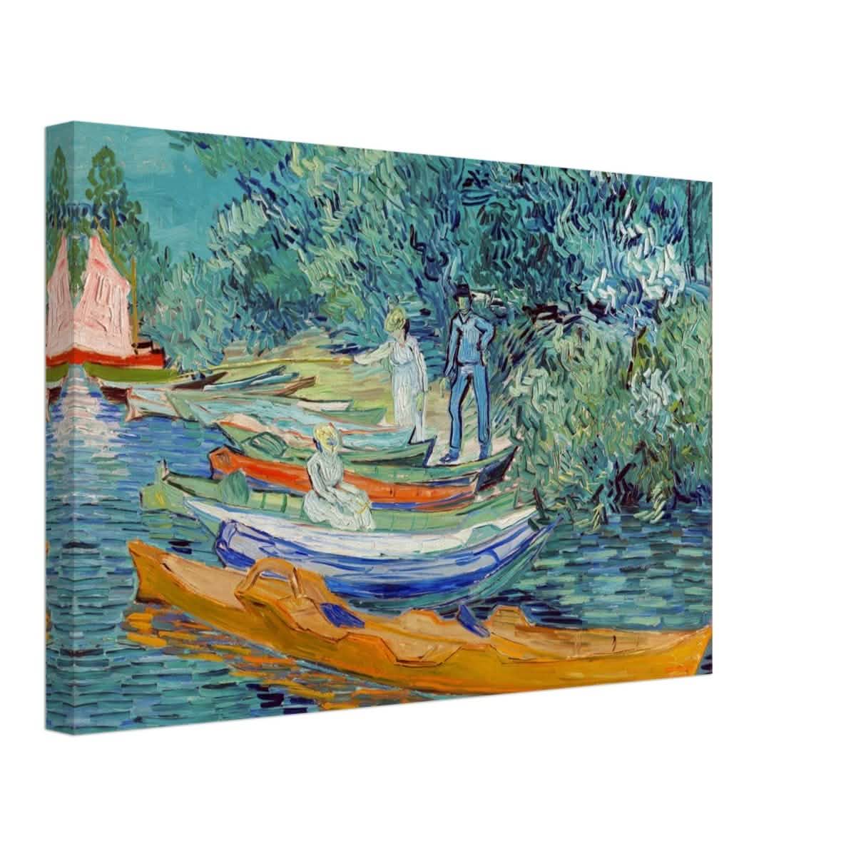 Bank of the Oise at Auvers by Vincent van Gogh 1890 - Canvas - 30x45 cm / 12x18″ - Slim