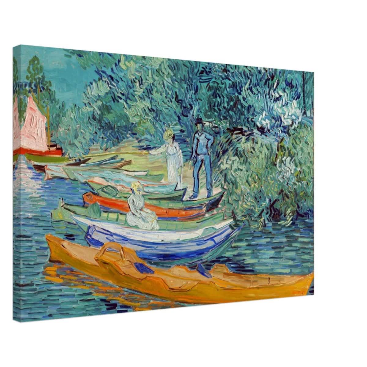 Bank of the Oise at Auvers by Vincent van Gogh 1890 - Canvas - 50x75 cm / 20x30″ - Slim