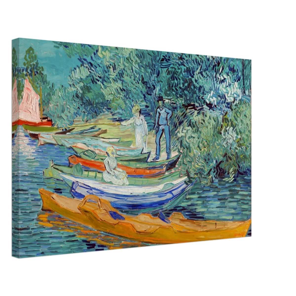 Bank of the Oise at Auvers by Vincent van Gogh 1890 - Canvas - 50x75 cm / 20x30″ - Thick