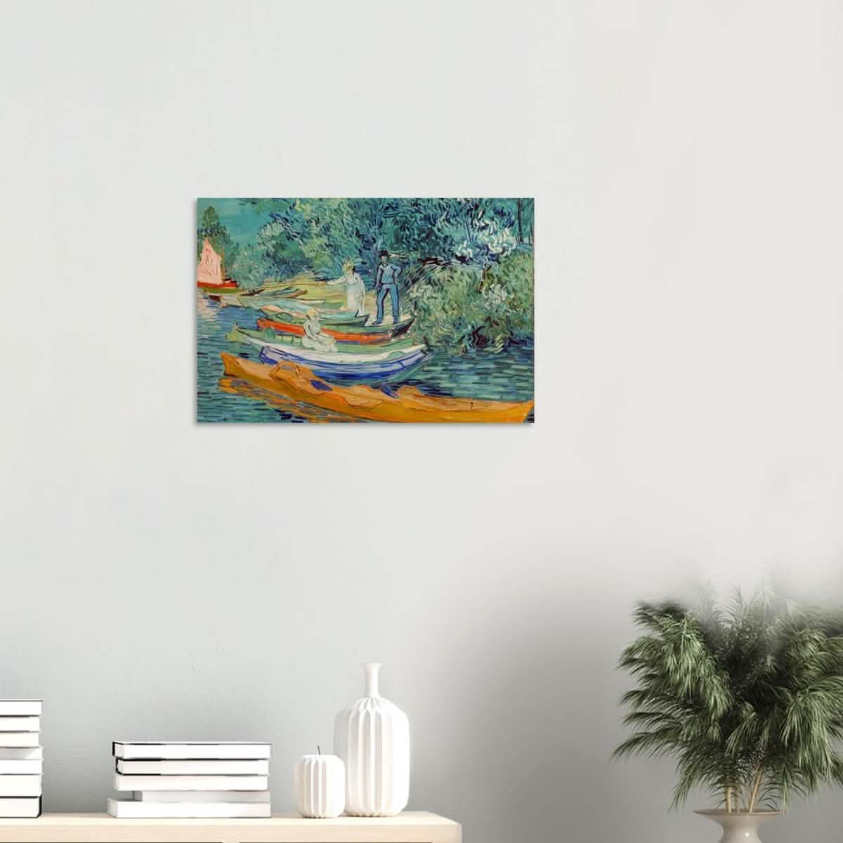 Bank of the Oise at Auvers by Vincent van Gogh 1890 - Wood Prints - 40x60 cm / 16x24″ - 10 mm