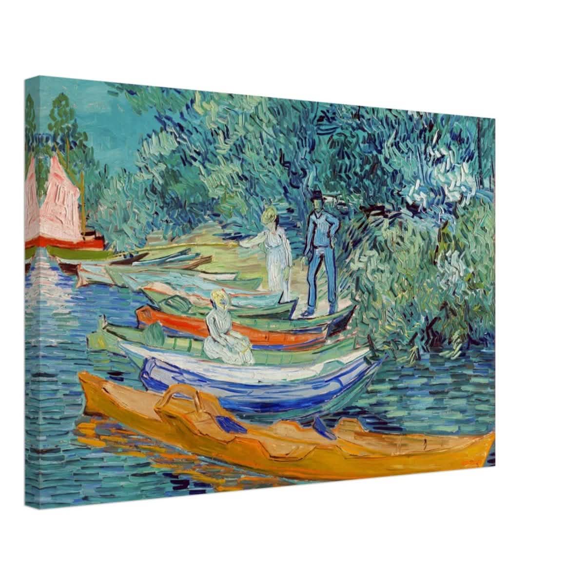 Bank of the Oise at Auvers by Vincent van Gogh 1890 - Canvas - 40x60 cm / 16x24″ - Slim