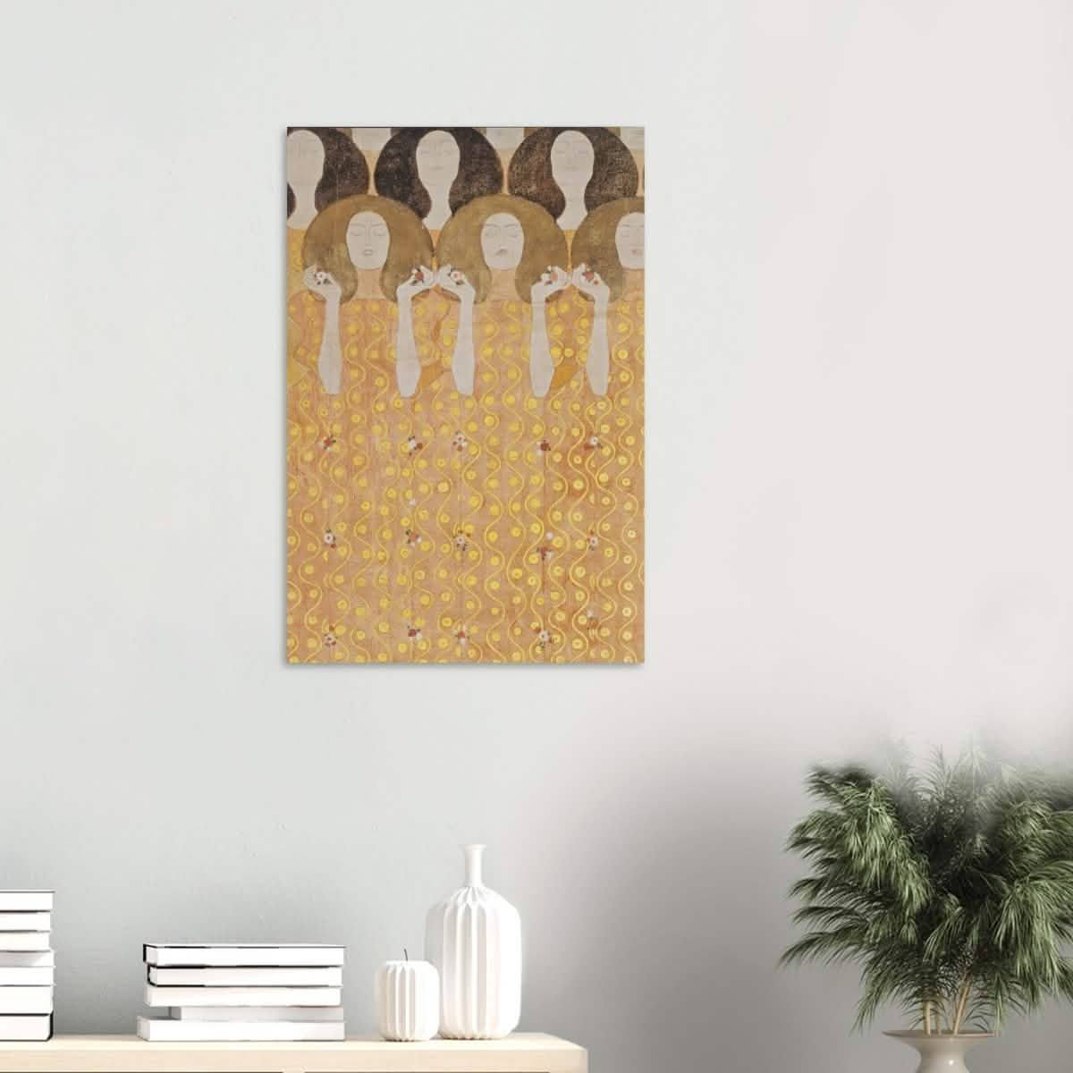 Beethoven's Frieze by Gustav Klimt - Wood Prints - 50x75 cm / 20x30″ - 10 mm