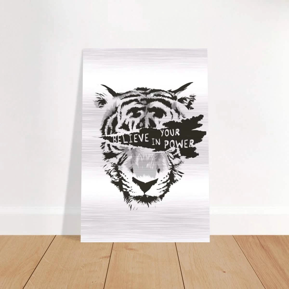 Believe in Your Power | Motivational Wall Art Print - 30x45 cm / 12x18″ - Brushed Aluminum Print -