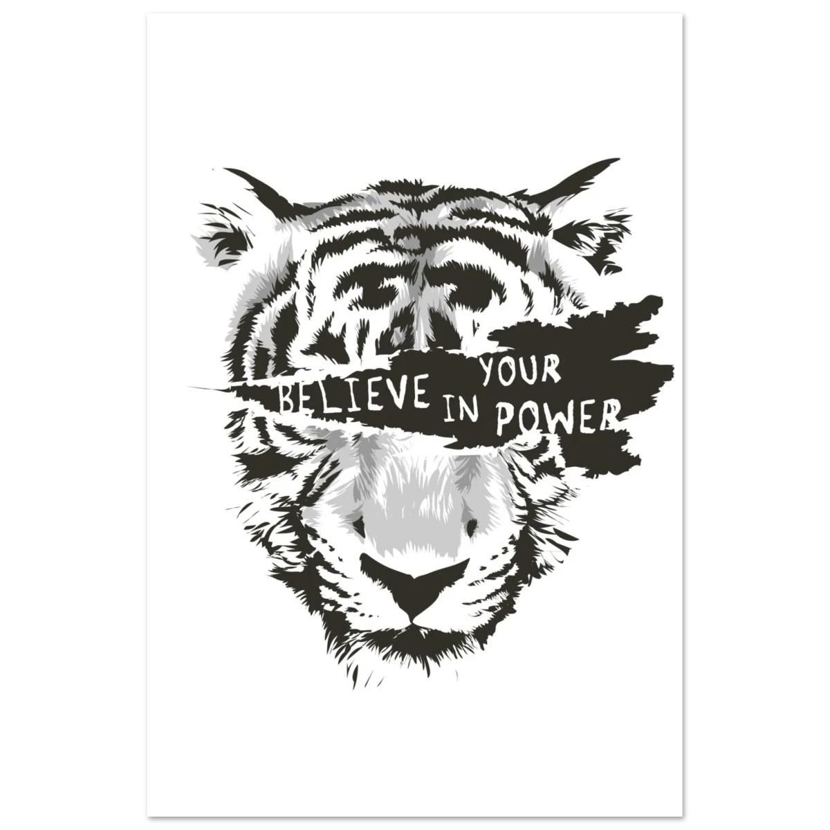 Believe in Your Power | Motivational Wall Art Print - 30x45 cm / 12x18″ - Aluminum Print -