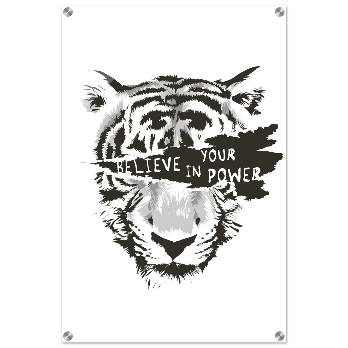Believe in Your Power | Motivational Wall Art Print - 50x75 cm / 20x30″ - Acrylic Print -