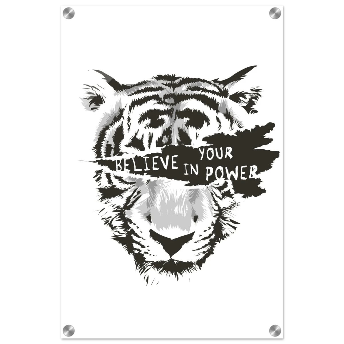 Believe in Your Power | Motivational Wall Art Print - 40x60 cm / 16x24″ - Acrylic Print -