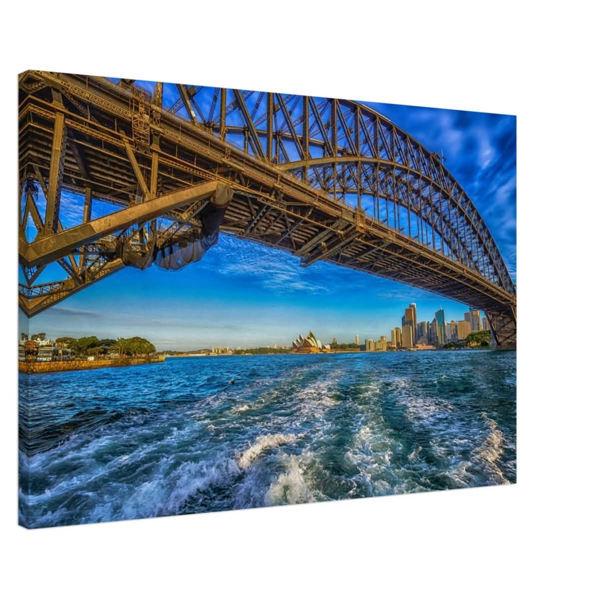 Beneath the Sydney Arch | The Harbour Bridge - Canvas - 60x90 cm / 24x36″ -