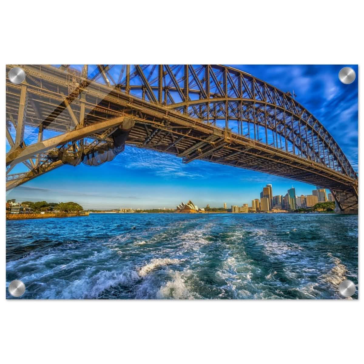 Beneath the Sydney Arch | The Harbour Bridge - Acrylic Print - 30x45 cm / 12x18″ -