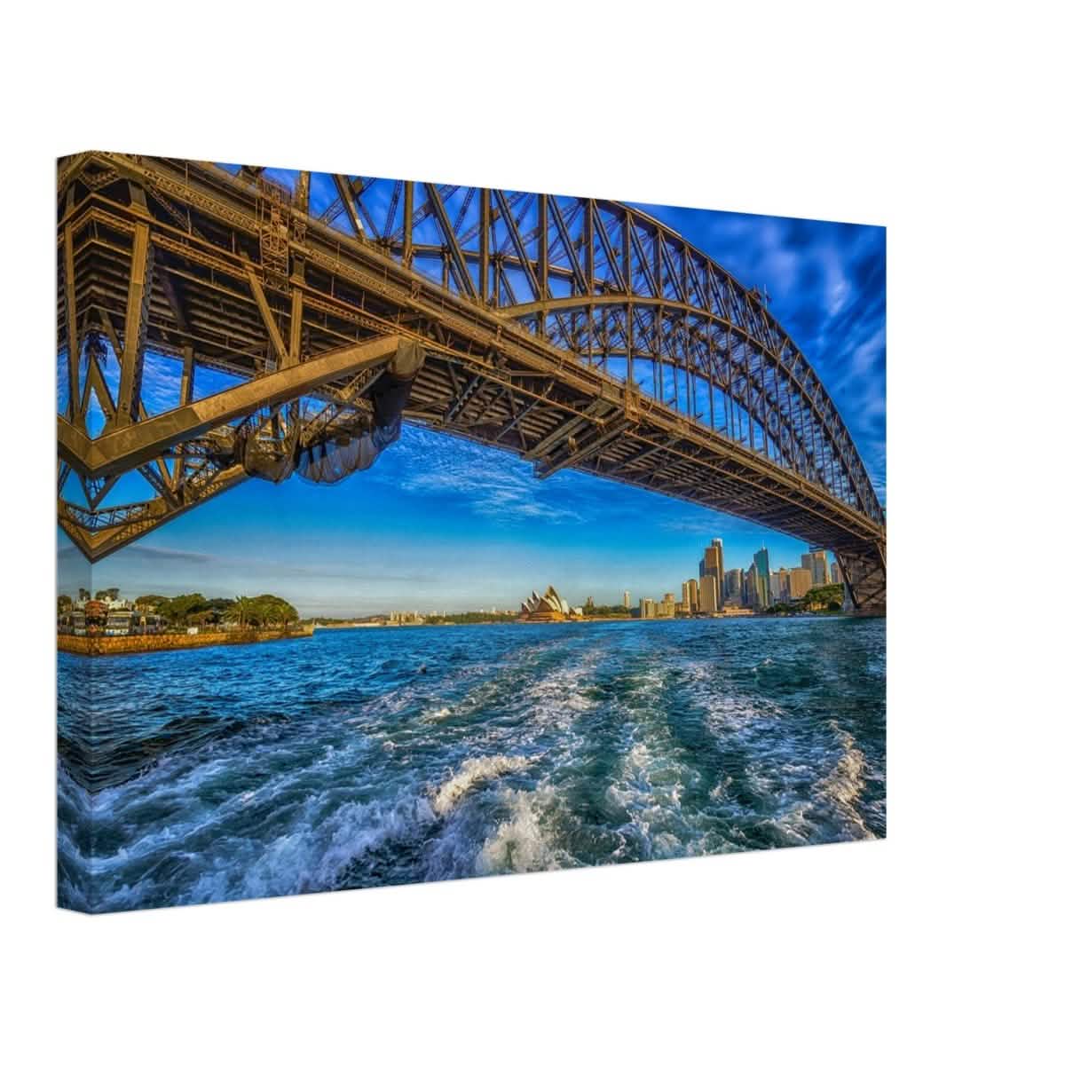 Beneath the Sydney Arch | The Harbour Bridge - Canvas - 30x45 cm / 12x18″ -