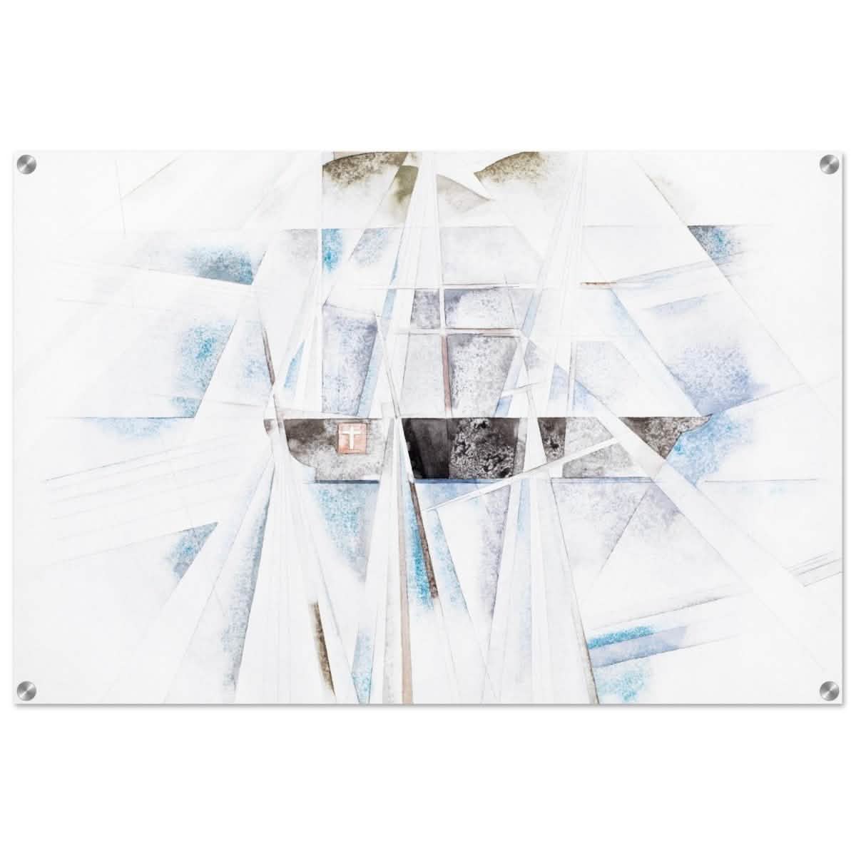 Bermuda No. 2, The Schooner (1917) by Charles Demuth | Vintage Cubism wall art print - Acrylic Print - 60x90 cm / 24x36″ -