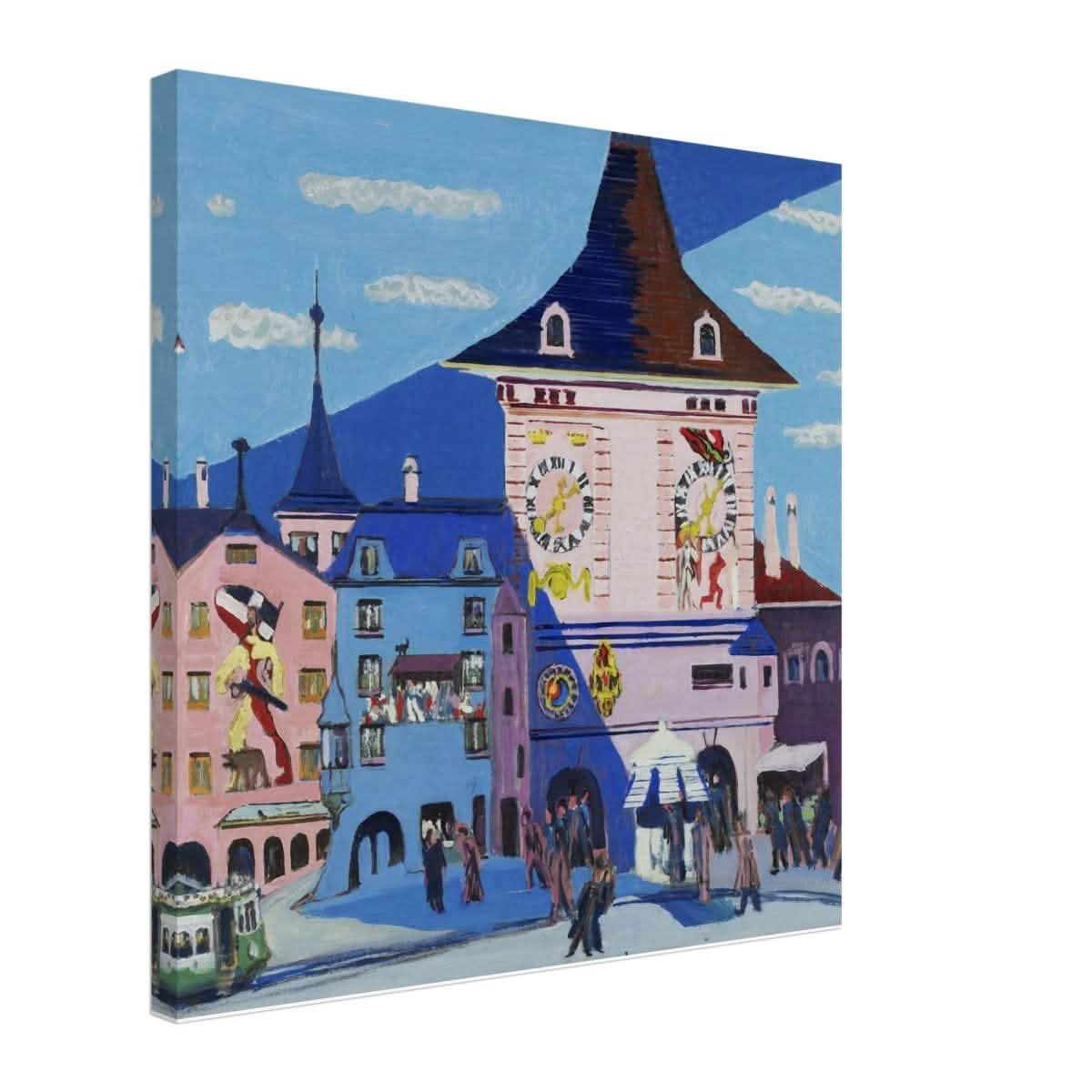 Bern with Belltower by Ernst Ludwig Kirchner - Canvas - 50x50 cm / 20x20″ - Slim