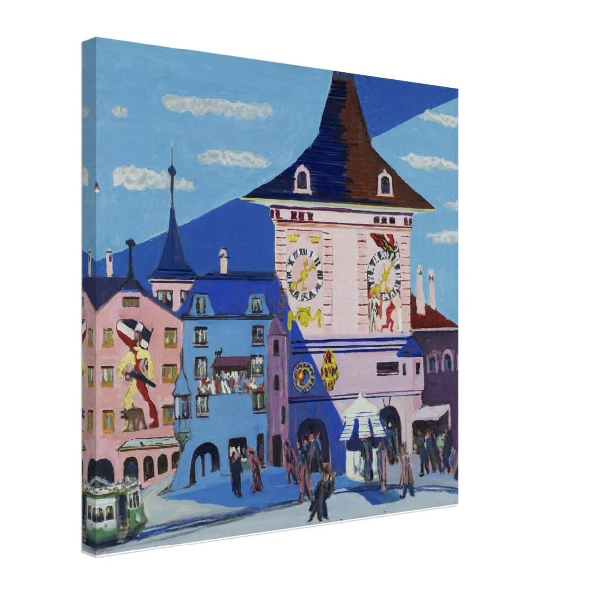 Bern with Belltower by Ernst Ludwig Kirchner - Canvas - 60x60 cm / 24x24″ - Thick