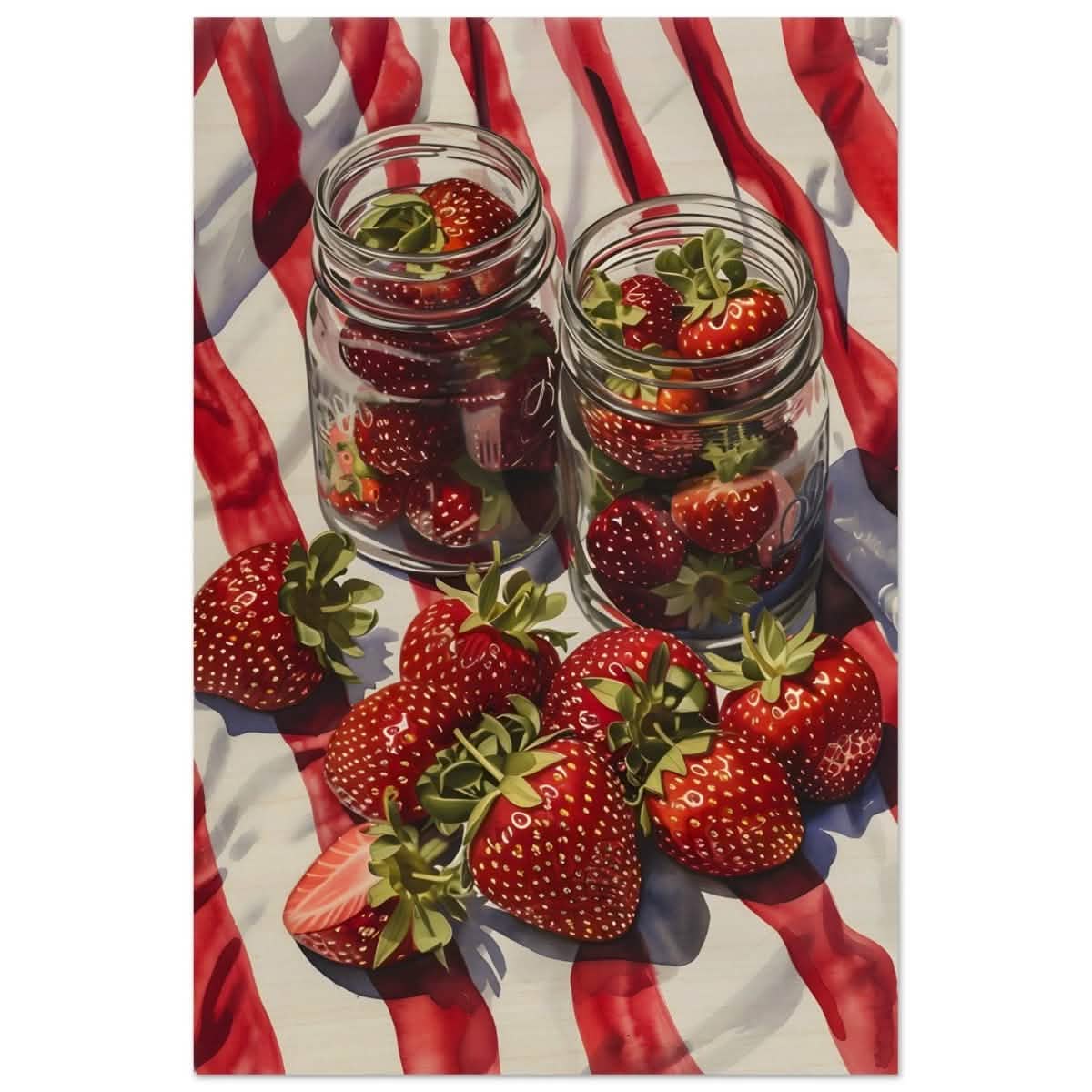 Berry Bliss | Contemporary Realism | wall art print - Wood Prints - 40x60 cm / 16x24″ -