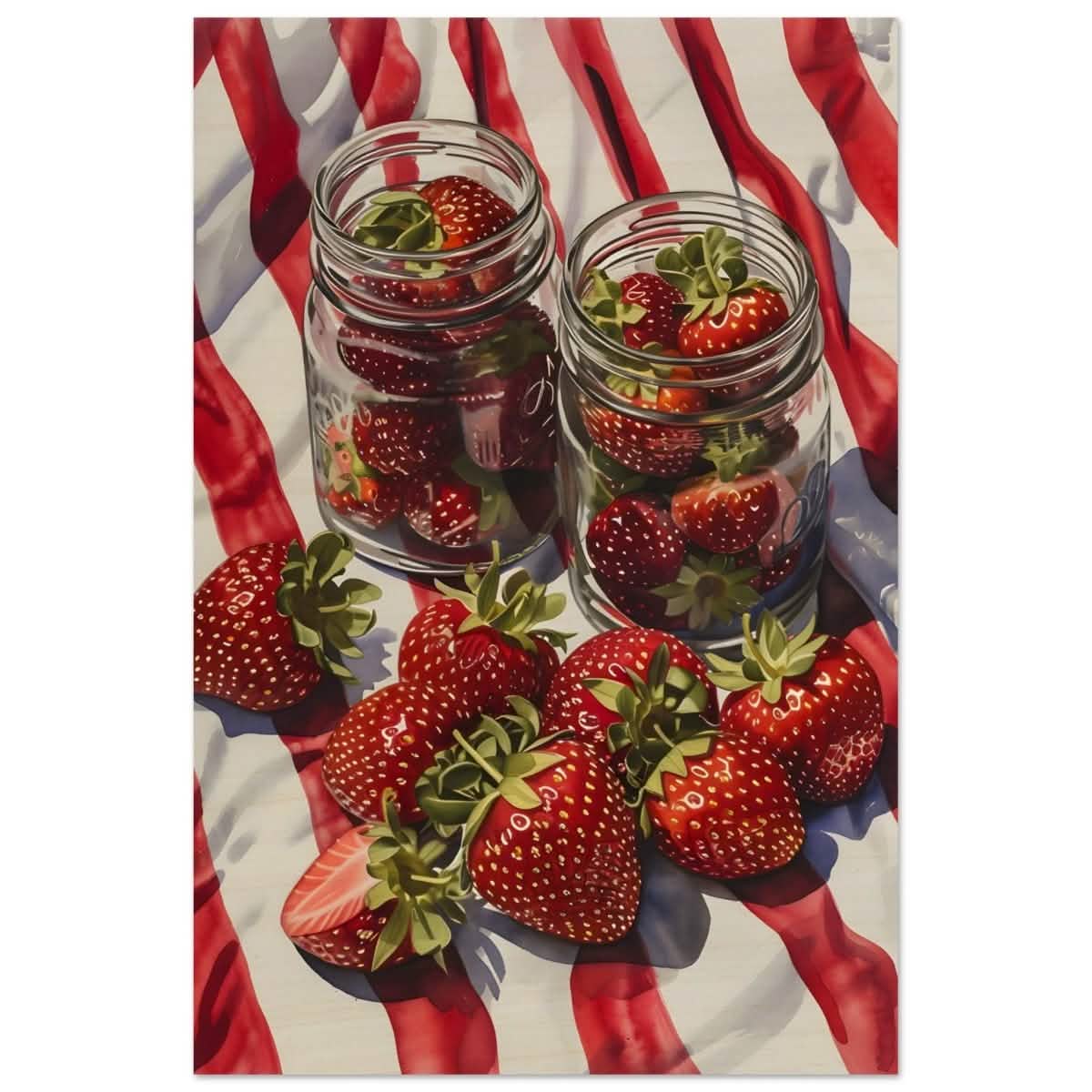 Berry Bliss | Contemporary Realism | wall art print - Wood Prints - 60x90 cm / 24x36″ -