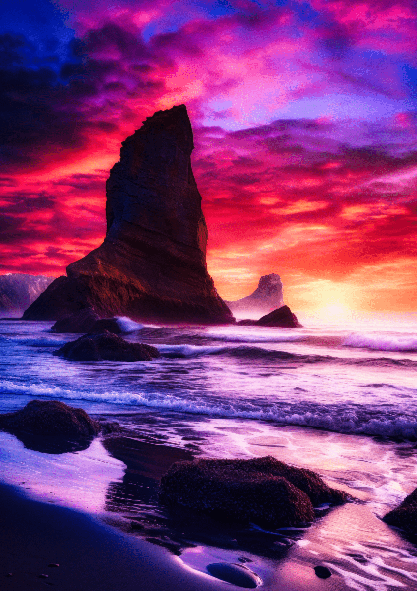 Beyond the Horizon V01 | Travel Collection wall art print | Beaches and Sea - Acrylic Print - 30x45 cm / 12x18″ -