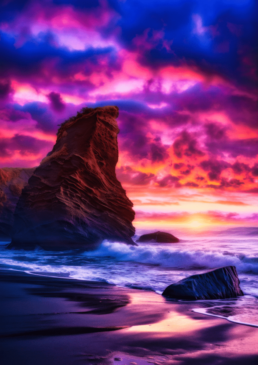 Beyond the Horizon V03 | Travel Collection wall art print | Beaches and Sea - Acrylic Print - 30x45 cm / 12x18″ -