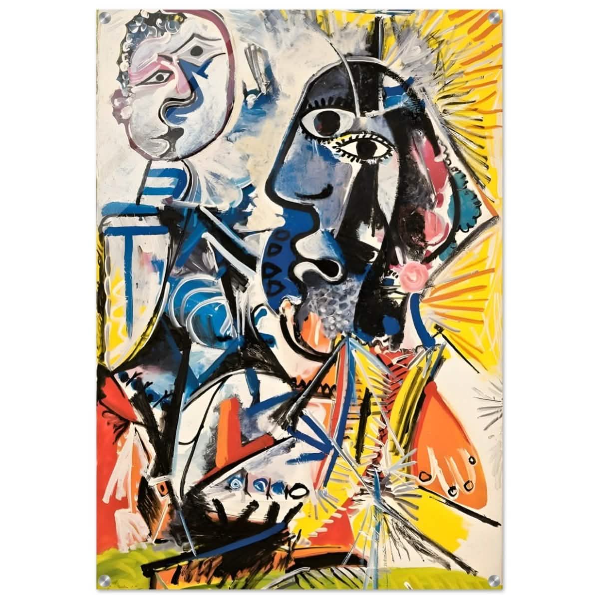 Big Heads by Pablo Picasso 1969 - Acrylic Print - 70x100 cm / 28x40″ -