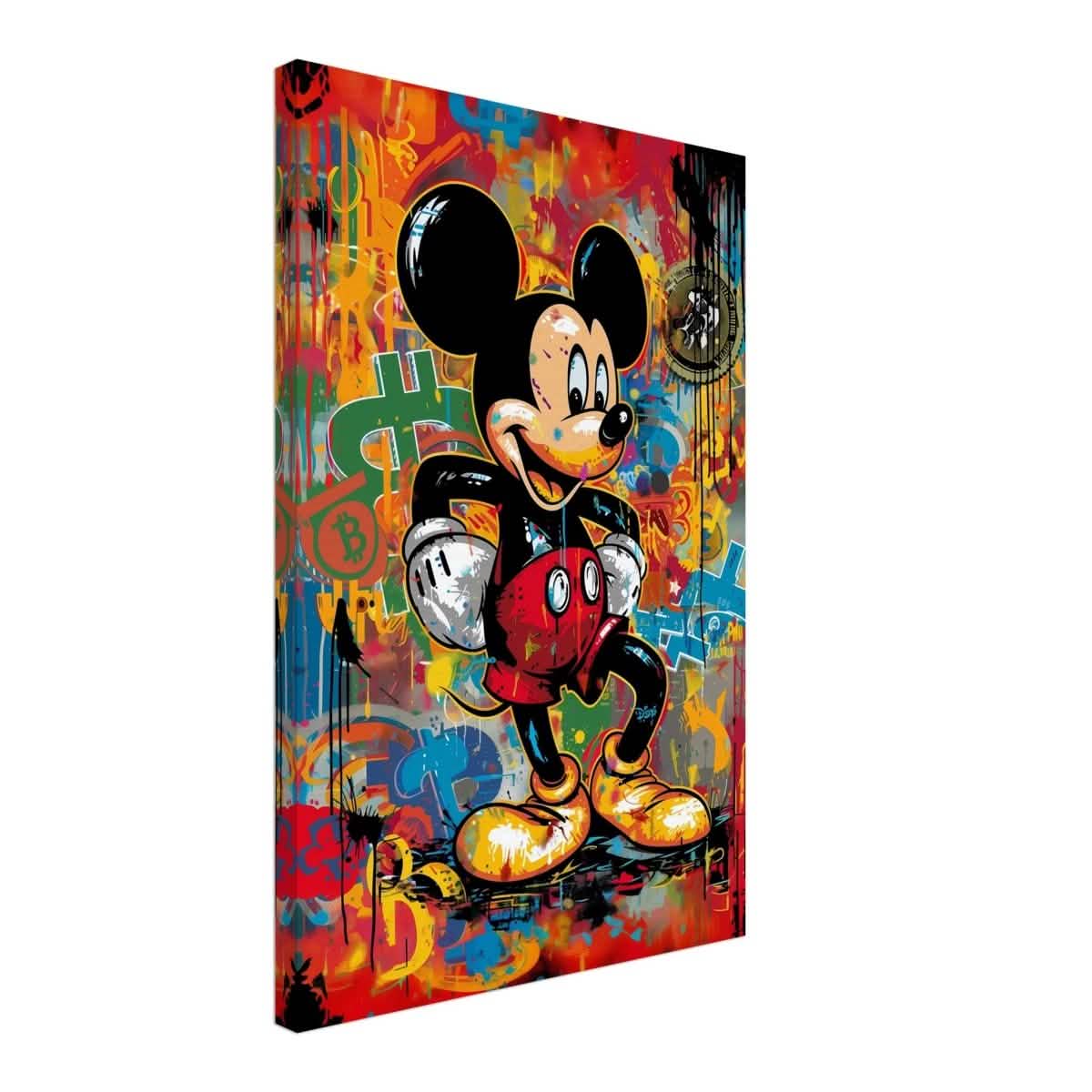 BitMouse Burst | Mickey in Chaos | Pop art wall art print - Canvas - 40x60 cm / 16x24″ -